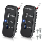 Linkstyle Ports 12V Usb Outlet, 18W PD3.0 Port, QC3.0 & 2.4A 2PCS. Fixed Price $29.90.