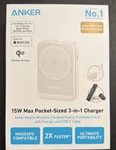 Anker 15W Max Pocket Sized 3 Charger Wireless Charging Usb Iphone Apple. Fixed Price $42.00.