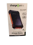 Charge Worx Solar Powered IPX4 Weather Drop Proof 10,000 Mah Portable Bank. Fixed Price $35.00.