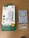 Ugreen Magflow 10000MAH Magnetic Wireless Magsafe Power Bank 25W Blue Preowned. Fixed Price $39.45.