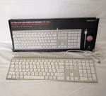 Macally Ultra Slim Usb Wired Keyboard For 4.5 Ft Cable Silver Acekeya. Fixed Price $34.99.