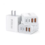 3-PACK Usb Wall Charger, 40W Fast Block, 4-PORT Pd+qc .... Fixed Price $25.59.