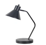 Hampton Bay 19 In. Black Task Lamp With Wireless And Usb Charging Station. Fixed Price $49.99.