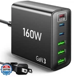 Knild 160W Charger For Multiple Devices 6-IN-1 Charging Station Usb-c Usb-a. Fixed Price $35.73.
