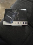 Almucher Multiport Usb Gan Charger PD3.1/7 Port/ Fast 210W-BLACK- Open. Fixed Price $20.00.