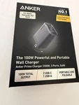 Anker Prime 100W Gan Wall Charger 3-PORT 2 Usb-c Usb-a New Sealed. Fixed Price $38.40.
