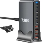 730W Usb Charger Block, 10 Port Fast Charging Station For Multi Devices,. Fixed Price $42.99.