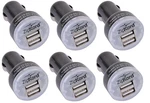 6PCS Zipkord Universal POWERDC2A2 2.1A Dual Usb Car Charger Nib. Fixed Price $9.99.