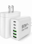 90W Gan Usb-c Charger 6-PORT Fast Chargingpd Wall Adapter Ships From Usa. Fixed Price $24.99.