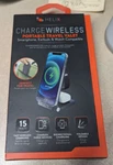 Helix Wireless 3-IN-1 Travel Charging Valet For Phone, Watch And Earbuds-folding. Fixed Price $60.00.