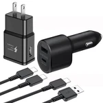 Oem Samsung Galaxy S24 S23 S22 S21 S20 Fast Charging Usb Wall Charger +cable Lot. Fixed Price $16.49.