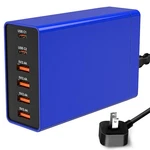 Multi Usb Charger Block Riswojor, 40W Flat Plug 6 Port Charging Purple. Fixed Price $19.33.