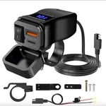 Dual Waterproof Usb Port Motorbike Motorcycle Charger Socket Black Power-adapter. Fixed Price $12.25.