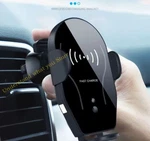 Mikikin Auto-clamping Wireless Car Charger Black. Fixed Price $25.00.