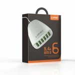 Ldnio 5.4A 6-PORT Usb Desktop/travel Charger With Auto-id A6573 White. Fixed Price $12.00.