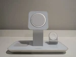 Mophie 3-IN-1 Stand Wireless Magsafe For Iphone Charger With Charging Puck. Fixed Price $30.00.
