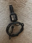 Garmin Vehicle Charger With Cable Model 320-00239-04. Fixed Price $5.11.