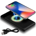 Focus 10,000MAH Ultra Portable Led Display Wireless Quick Charge Battery Bank. Fixed Price $29.99.
