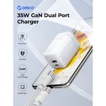Orico Gan Charger 35W Usb Block For Fast Charging PD3.0 Double Port. Fixed Price $28.99.