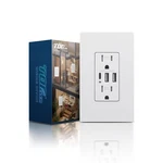 Topeler Usb Wall Outlet, 15A Tamper Resistant Receptacle With 3 Port, 6.0A. Fixed Price $21.45.