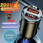 200W Dual Usb Car Charger 12-24V Fast Charging Cigarette Lighter Adapter. Fixed Price $17.03.
