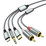 Lightning To Cable Audio Aux Adapter,rca 3.5MM Usb 2. Fixed Price $14.93.