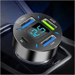 Car Charger 66W Super Fast Charging With Usb Pd&qc 3.0(VOLTMETER&LED Black. Fixed Price $15.79.