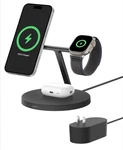 Belkin Magsafe-compatible Charger, 3-IN-1 Wireless Charging Station Black. Fixed Price $66.49.