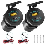 Alfreddireck 2-PACK 12V Usb Outlet 90W Dual QC4.0 Pd 3.0 Quick Charge Car Adapte. Fixed Price $60.96.