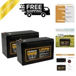 Rechargeable 12V 10AH Lithium Iron Phosphate Battery - 2000+ Cycles & Safety Bms. Fixed Price $119.99.