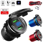 Car Cigarette Lighter Socket Plug Aluminum Dual Usb Port Led Voltmeter 12V-24V. Fixed Price $13.48.
