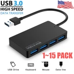 4 Port Usb 3.0 Hub Cable Power Adapter Splitter Multiple Extender For Laptop Lot. Fixed Price $45.29.
