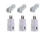 3SET Fast Wall CHARGER+5FT Micro Usb Cable For Samsung Note 4 S6 S7 J3 J7 Lg. Fixed Price $14.49.