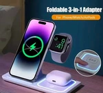 3IN1 Wireless Charger Fast Charging Station Dock For Apple Watch Air Pods Iphone. Fixed Price $15.99.