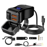 Dual Waterproof Usb Port Motorbike Motorcycle Charger Socket Black Power Adapter. Fixed Price $11.67.