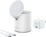 Anker Maggo 2-IN-1 Magnetic Wireless Charger Iphone 12 Later White. Fixed Price $34.19.
