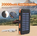 1 Pack Blavor Solar Power Bank Qi Portable Charger 20000MAH External Battery. Fixed Price $23.85.