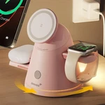 Zeehoo 3 1 Charging Station For Apple DEVICES,QI2 Mag-safe Charger Stand&l.... Fixed Price $91.00.
