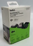 Belkin Boostcharge Pro 3-IN-1 Magnetic Charging Travel Pad 15W QI2 Black *new*. Fixed Price $119.99.