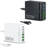Usb Charger Block Charging Station: 100W 6 Port Gan Fast Brick Hub.... Fixed Price $35.43.