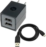 Usb 2-PORT Home Charger Cable Power Adapter Cord Ac Plug Wall For Cell Phones. Fixed Price $15.19.
