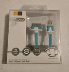 Case Logic Iphone, Ipad, Ipod Touch & Nano Travel Charger Cable - Blue. Fixed Price $8.50.
