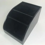 Brookstone Mini Charging Station Valet Dark Brown Black *power Cord Compartment*. Fixed Price $17.99.