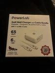 Powerlab 65W Wall Charger And 6-FT Usb-c To Cable White/silver. Fixed Price $15.00.