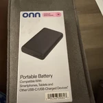 Portable Battery Onn 10,000MAH Usb-c. Fixed Price $10.99.