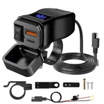 Dual Waterproof Usb Port Motorbike Motorcycle Charger Socket Black Power Adapter. Fixed Price $12.25.