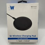 Just Wireless 10 Watt Qi Charging Pad For Apple & Android - New Box. Fixed Price $5.99.