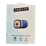 Casetify Powerthru 33W Fast Charger - Pink/blue. Fixed Price $34.95.