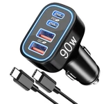 90W 4-PORT Usb Super Fast Car Charger For Samsung Galaxy S26/S25/S24/S23/S2.... Fixed Price $27.64.