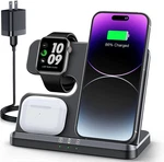 Jargou 3 Charging Station For Apple Wireless Charger Iphone 17 16E. Fixed Price $42.06.